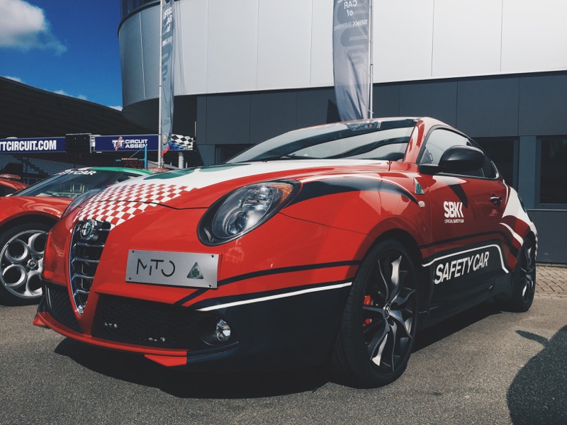 Alfa Romeo Mito Safety Car - TT Circuit Assen - Chris Walker Superbike Rider Alfa Romeo Mito Safety Car - TT Circuit Assen - Chris Walker Superbike Rider